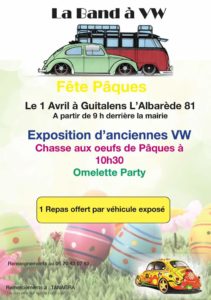 La Band à VW fête Pâques @ Derrière la mairie